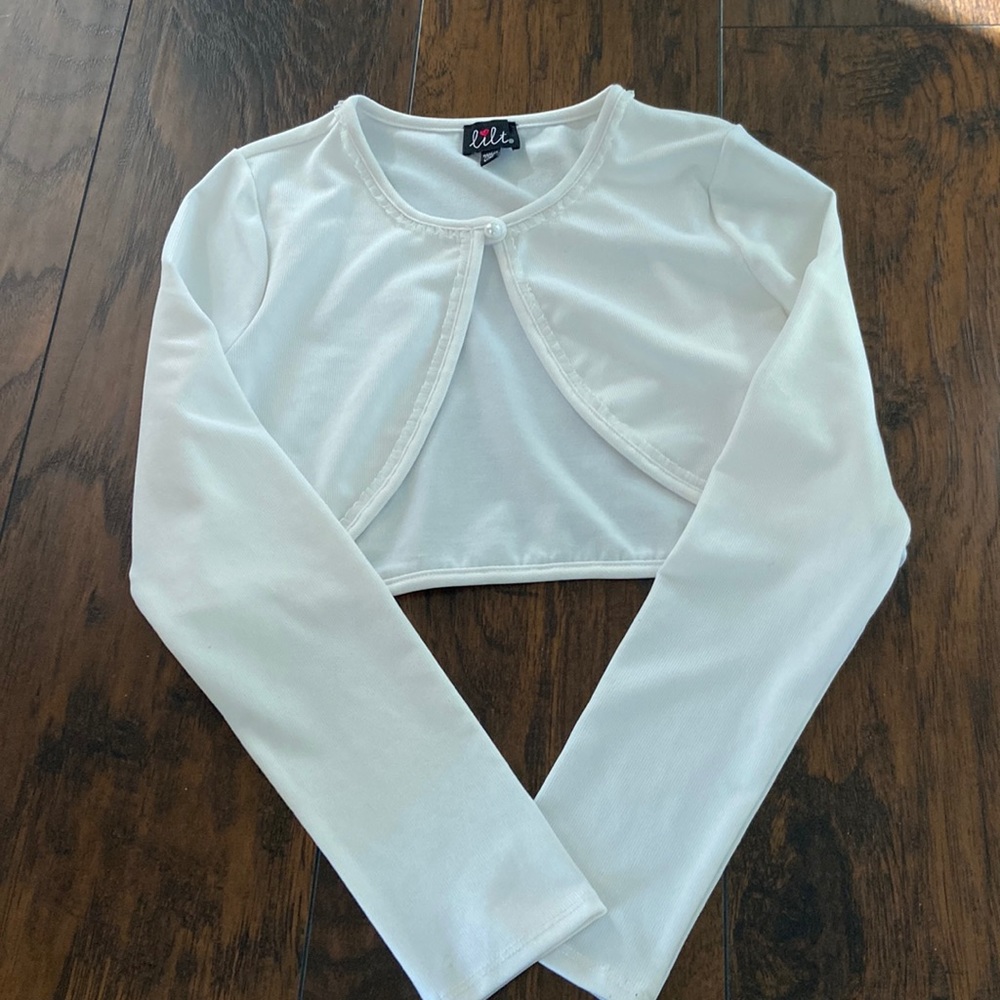 Girls white sweater